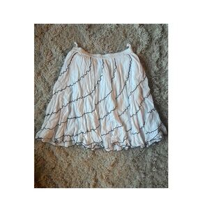 White Ruffled Skirt